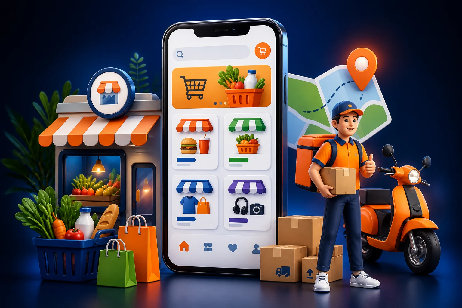 CodiVaroMart marketplace, shopping, vendor, and delivery experience
