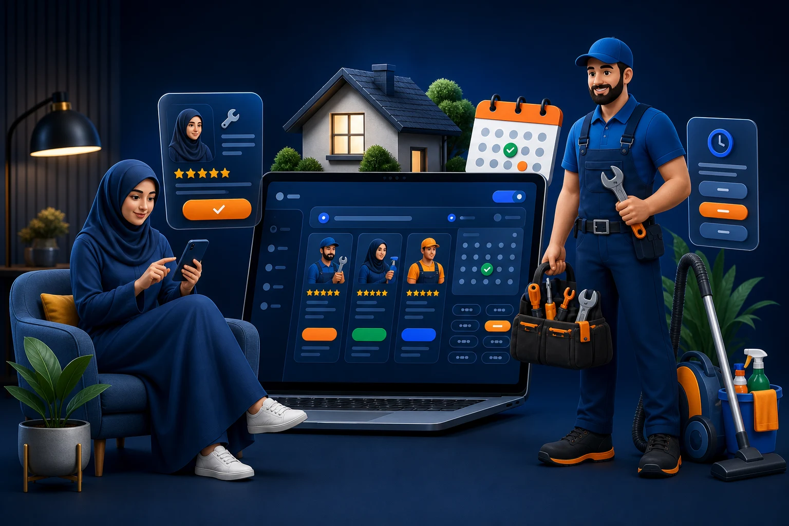 CodiVarodium customer, provider, and service scheduling workspace